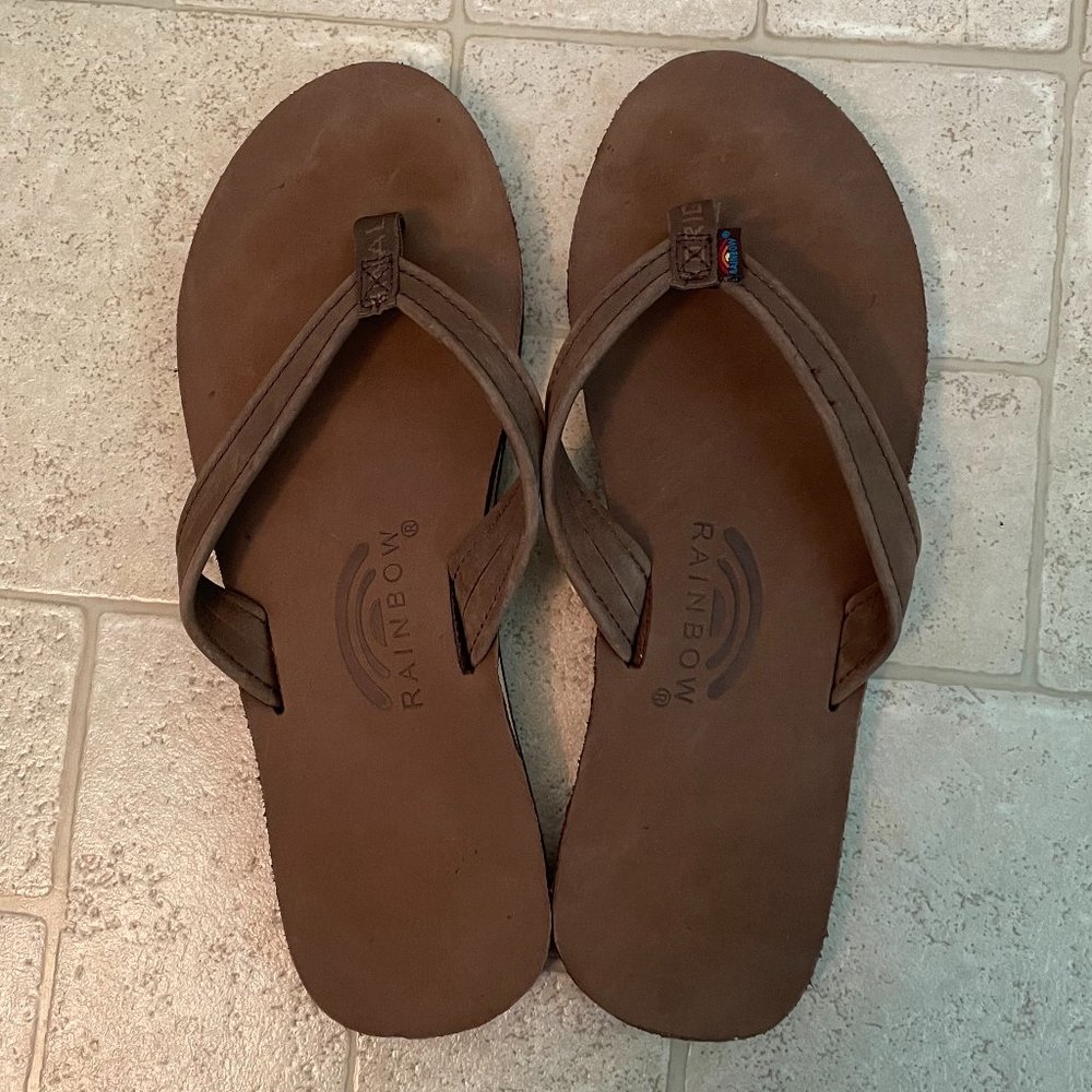 Rainbow Flip Flops
